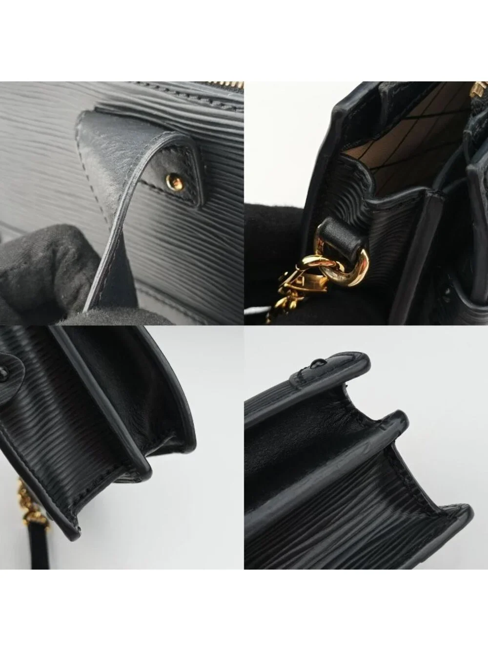 Louis Vuitton Trunk Clutch Black Epi and Present